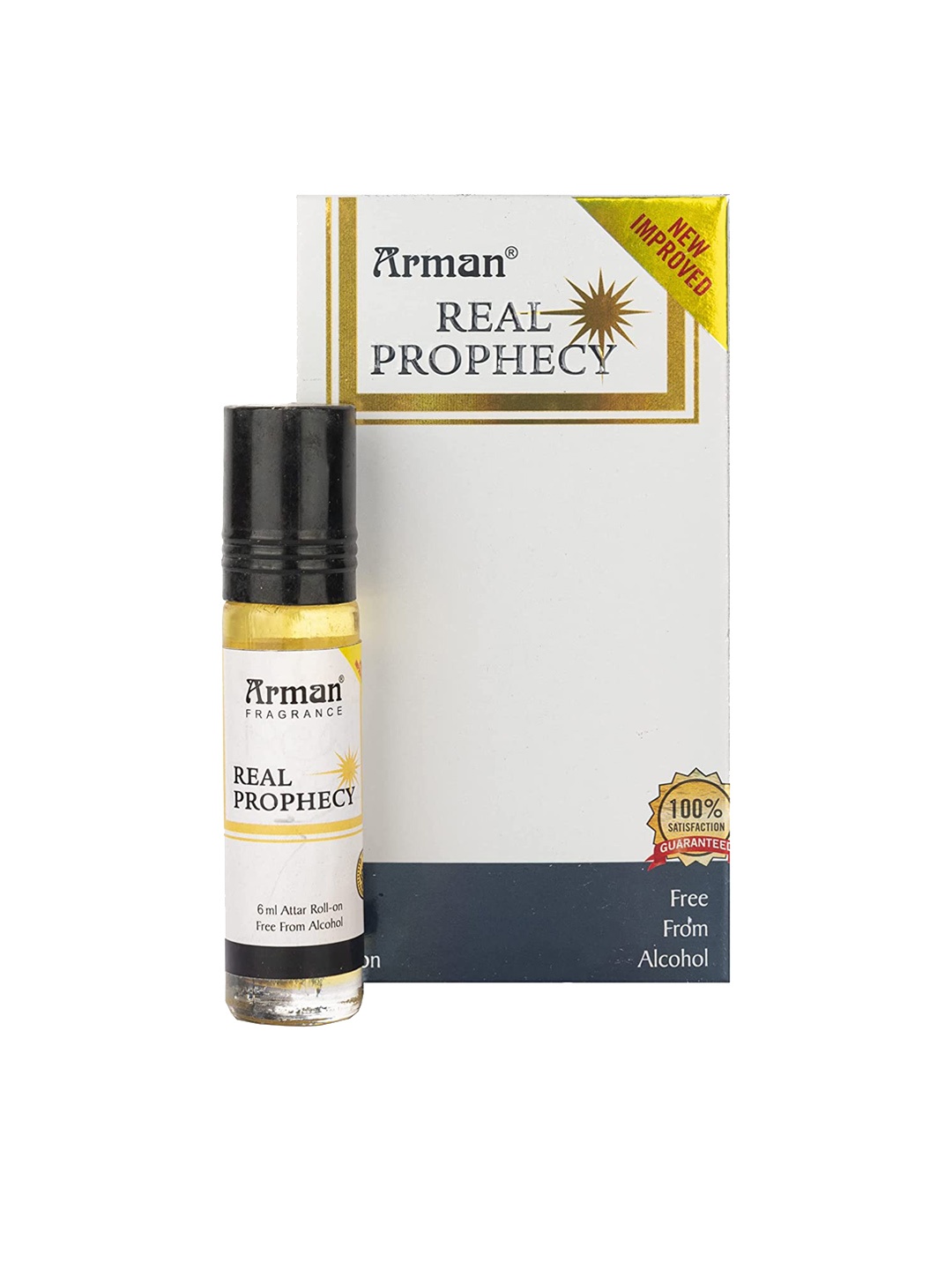 

Arman Long Lasting Alcohol Free Real Prophecy Attar Roll On - 6 ml, White