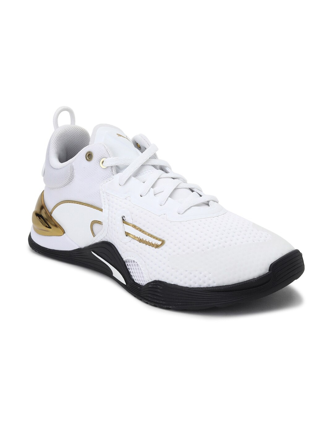 Puma Women White Mesh Training or Gym Shoes