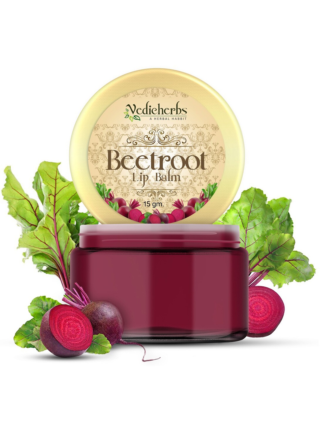 

Vedicherbs Beetroot Lip Balm 15 gm, Red