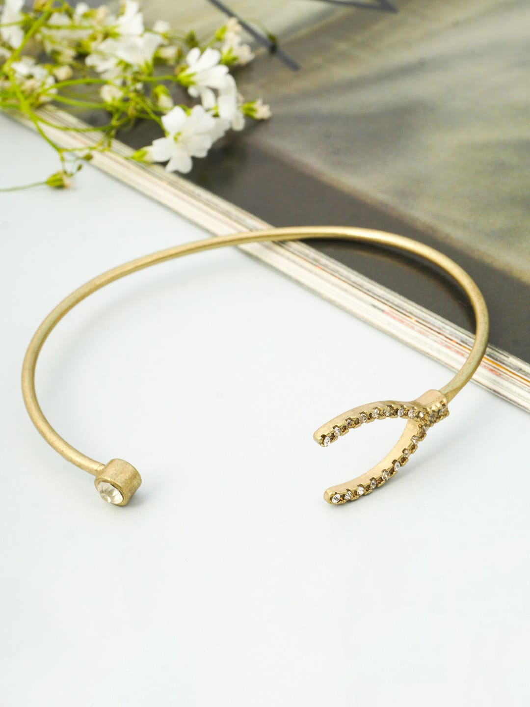 

Ferosh Women Gold-Toned Cuff Bracelet