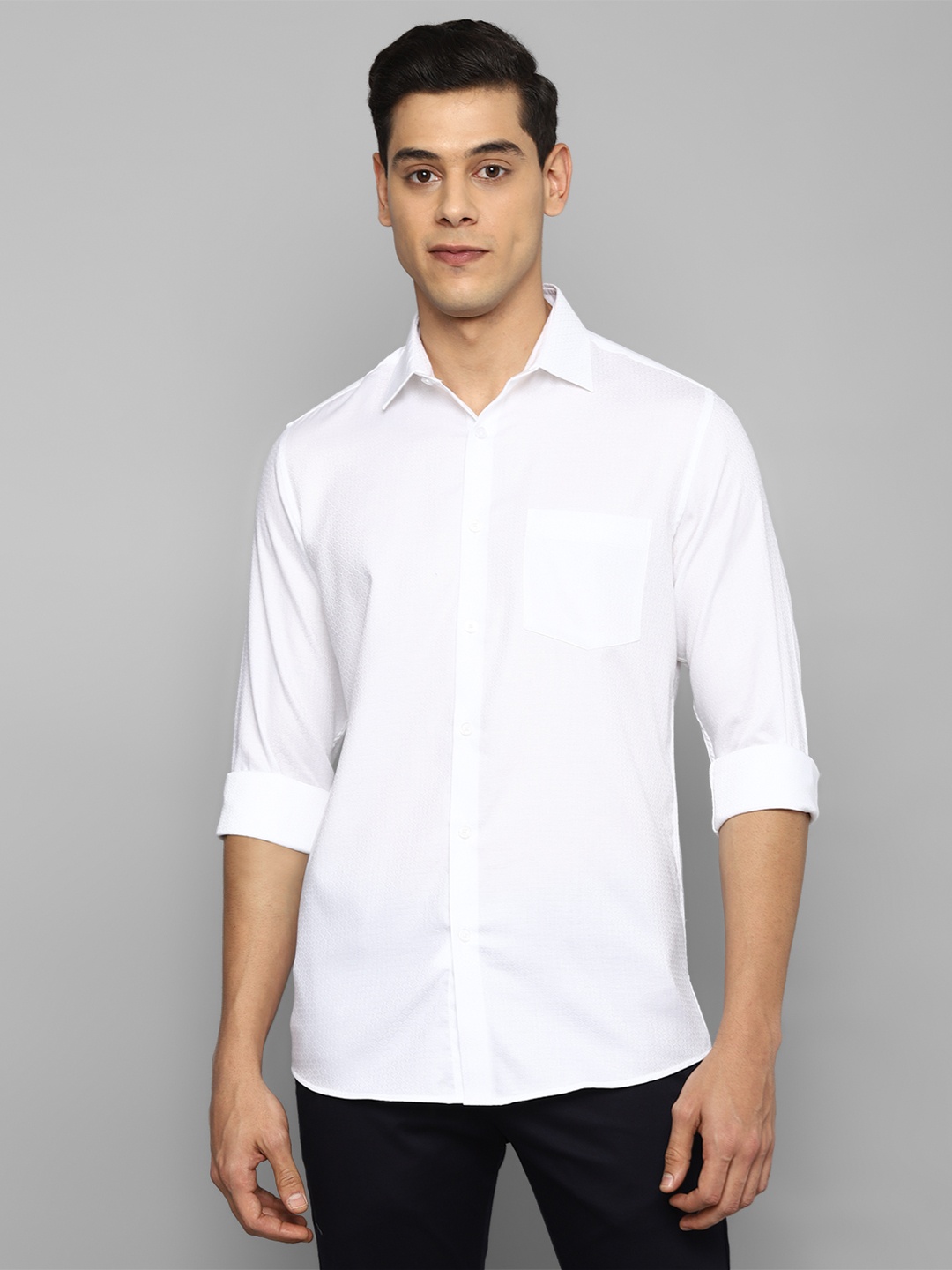 

Allen Solly Men White Slim Fit Casual Shirt