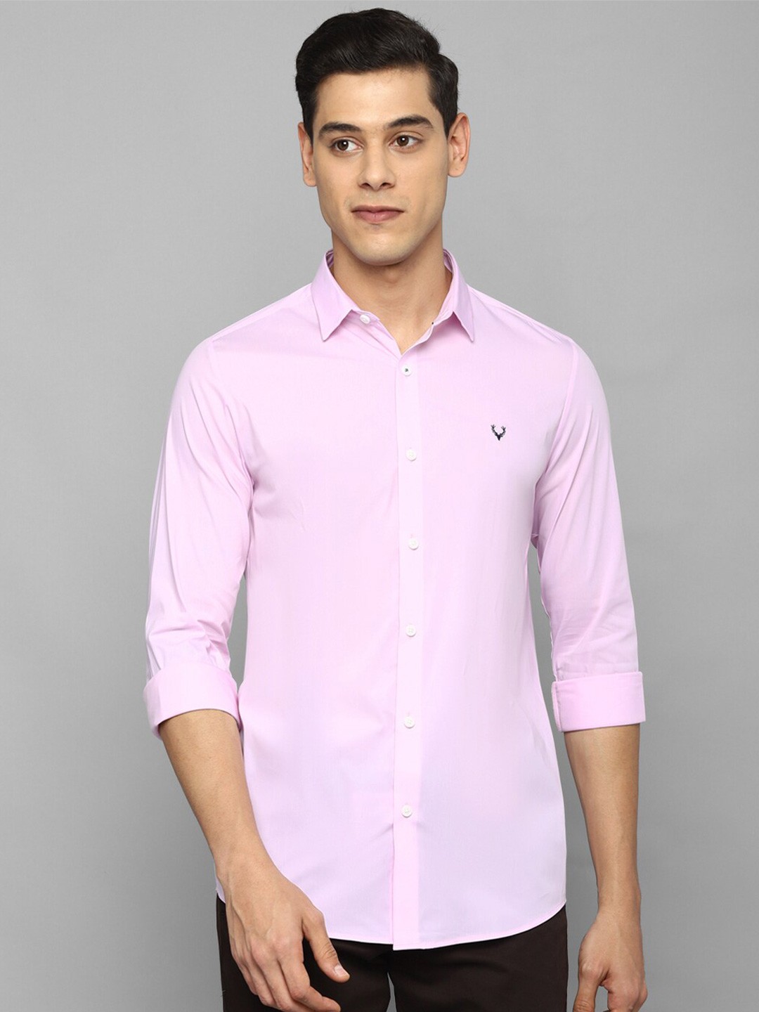 

Allen Solly Men Purple Slim Fit Formal Shirt