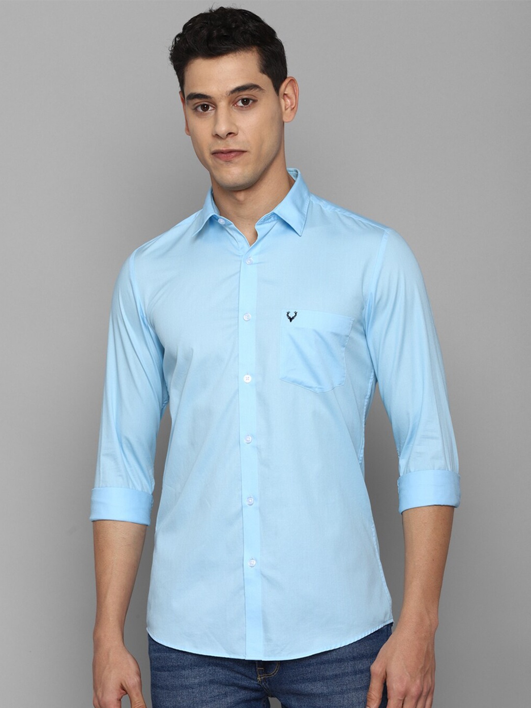 

Allen Solly Men Blue Slim Fit Casual Shirt