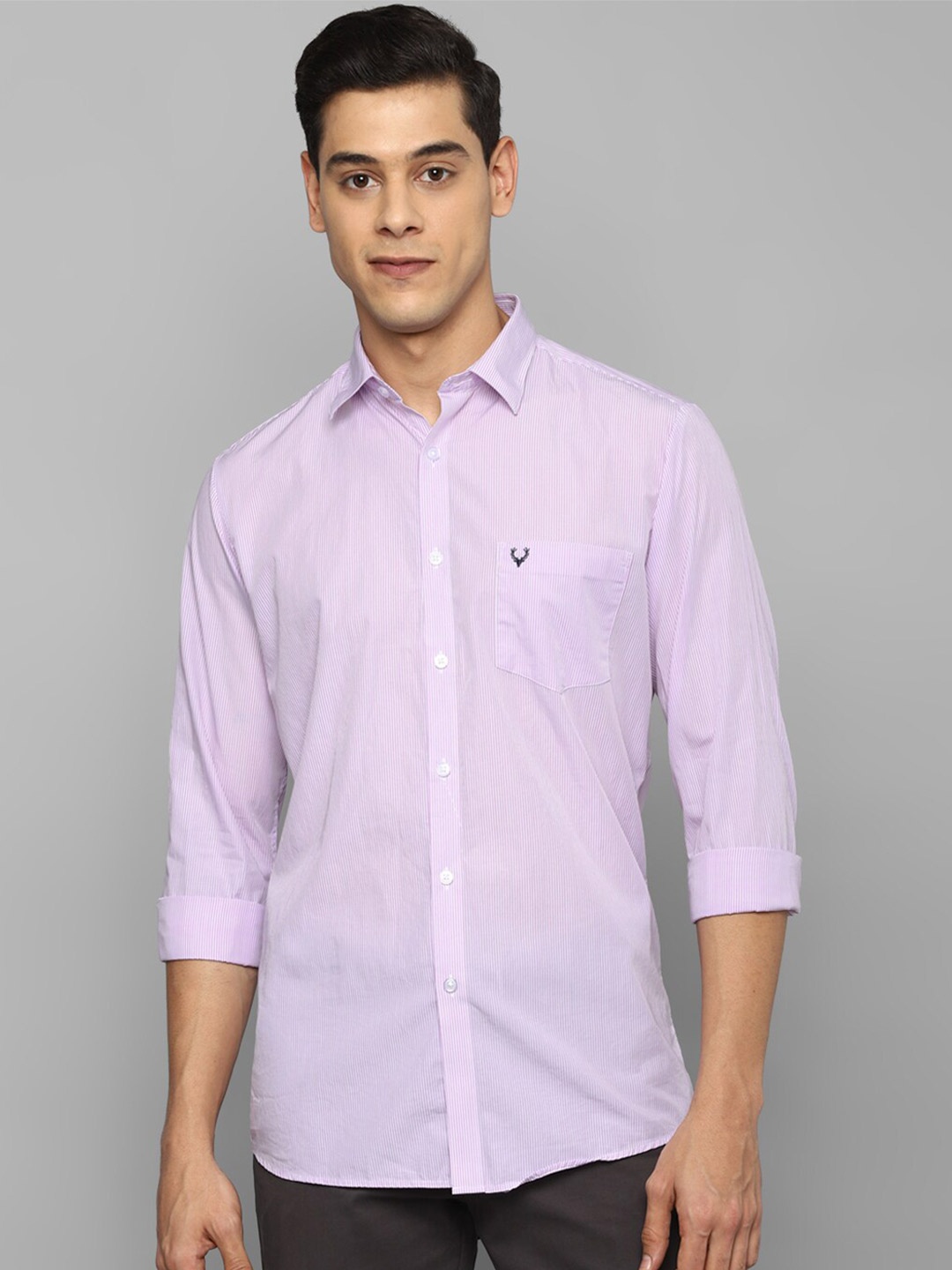 

Allen Solly Men Purple Slim Fit Casual Shirt
