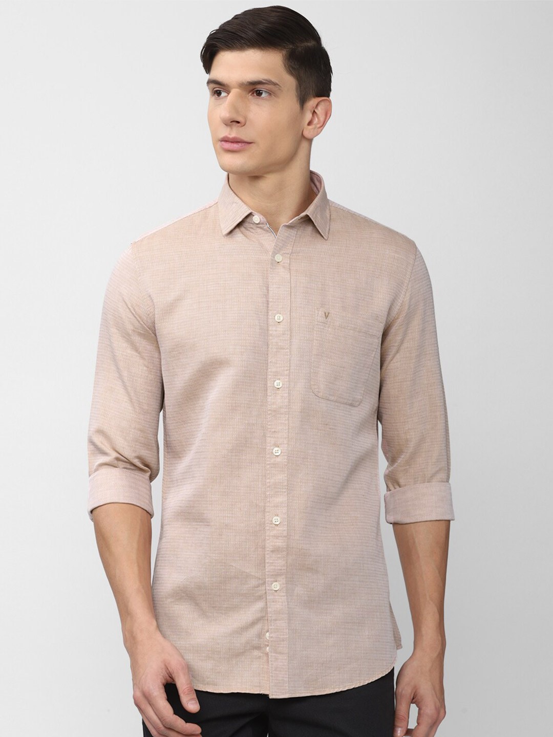 

Van Heusen Sport Men Beige Slim Fit Casual Shirt