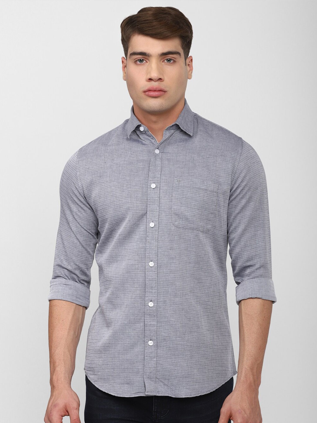 

Van Heusen Sport Men Grey Slim Fit Casual Shirt