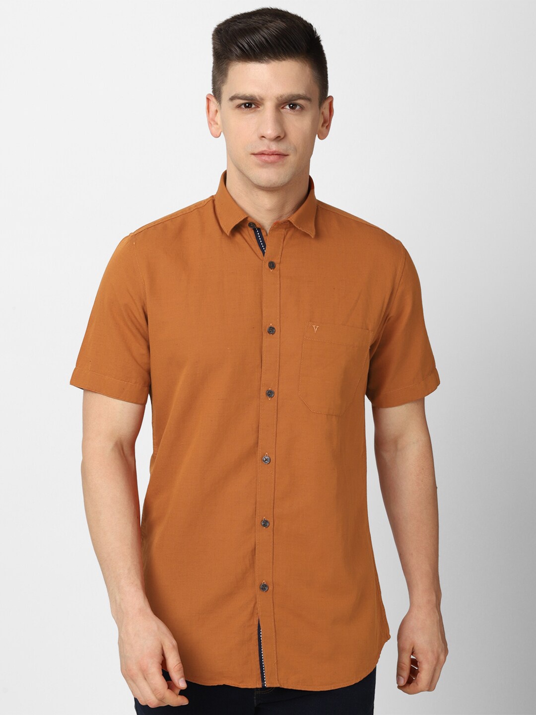 

Van Heusen Sport Men Orange Slim Fit Casual Shirt