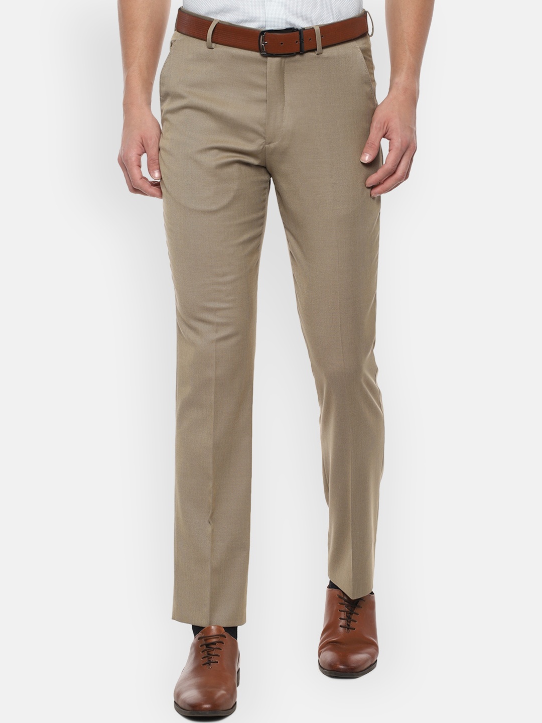 

Louis Philippe Men Brown Slim Fit Trousers