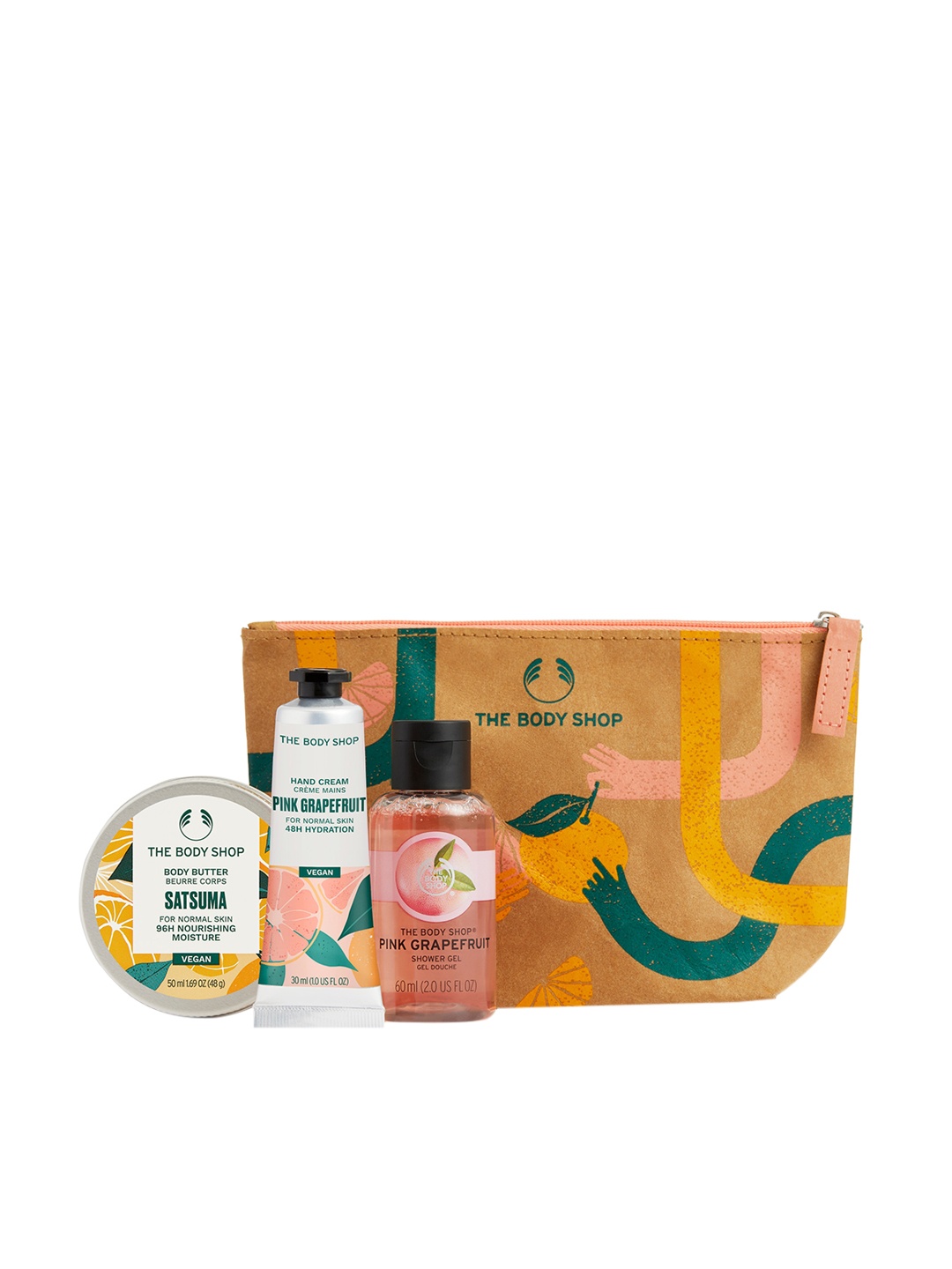

THE BODY SHOP Lather & Slather Satsuma & Pink Grapefruit Gift Bag, Multi