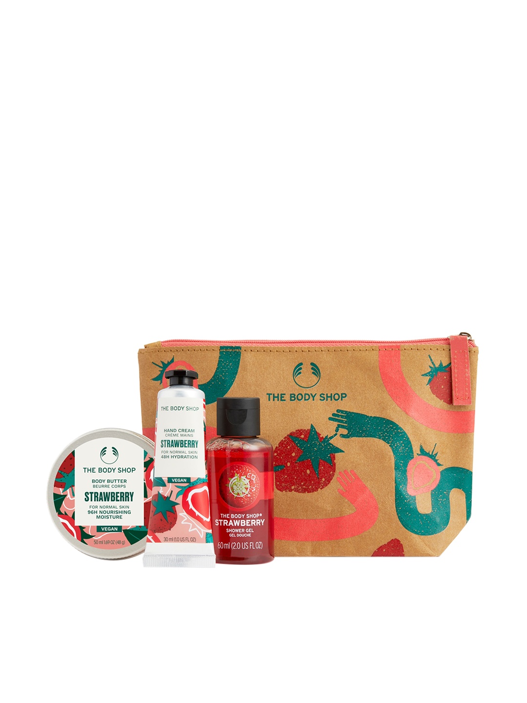 

THE BODY SHOP Lather & Slather Juicy Strawberry Gift Bag, Pink