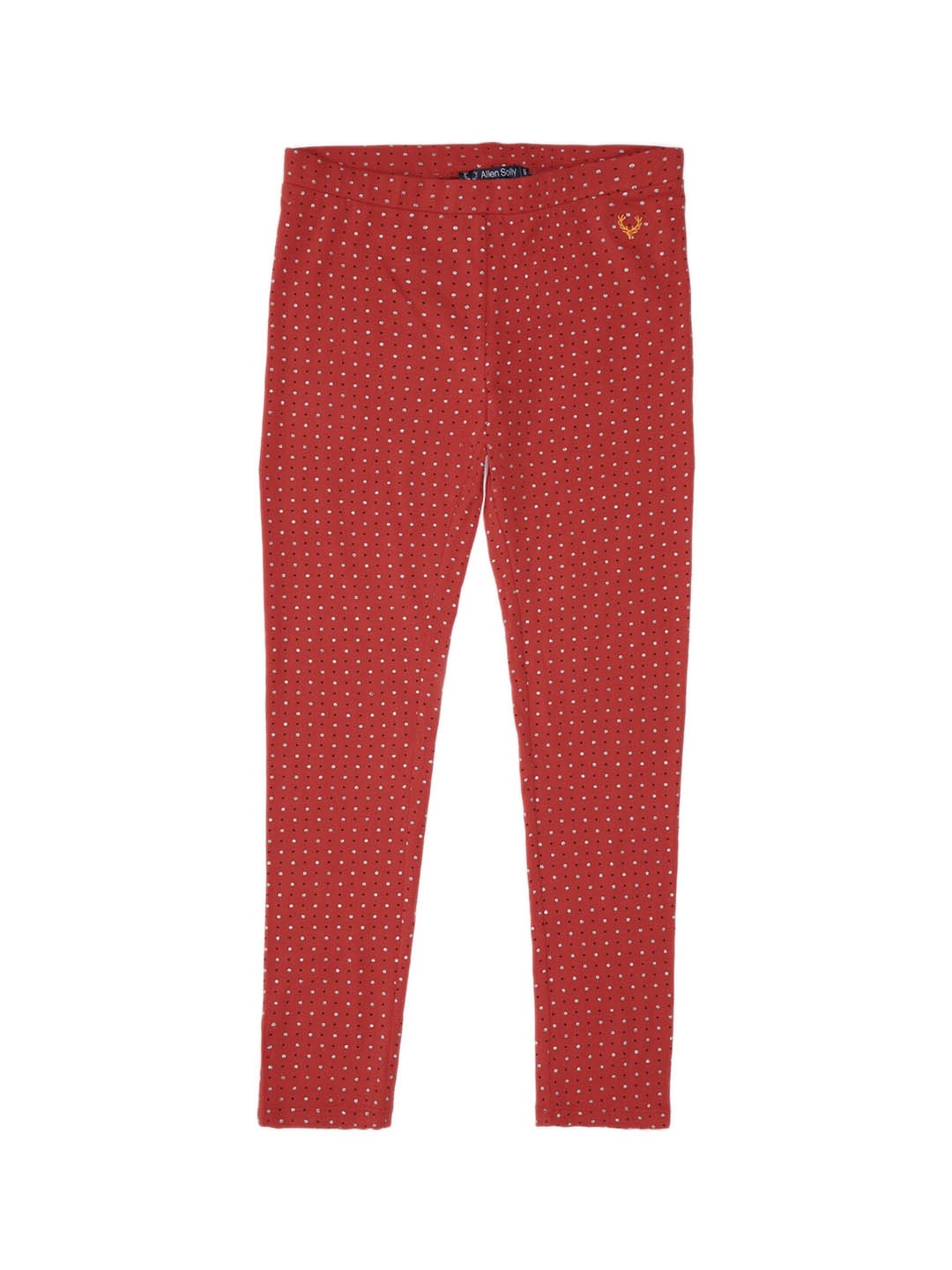 

Allen Solly Junior Girls Red Printed Ankle Length Leggings