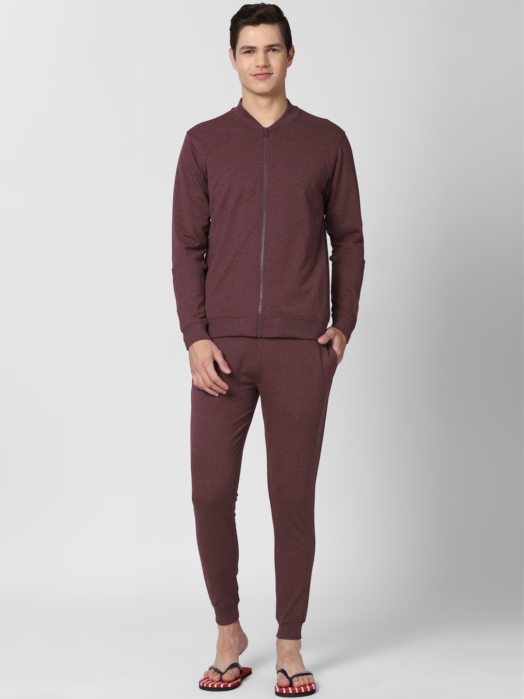 

Peter England Men Purple Night suit
