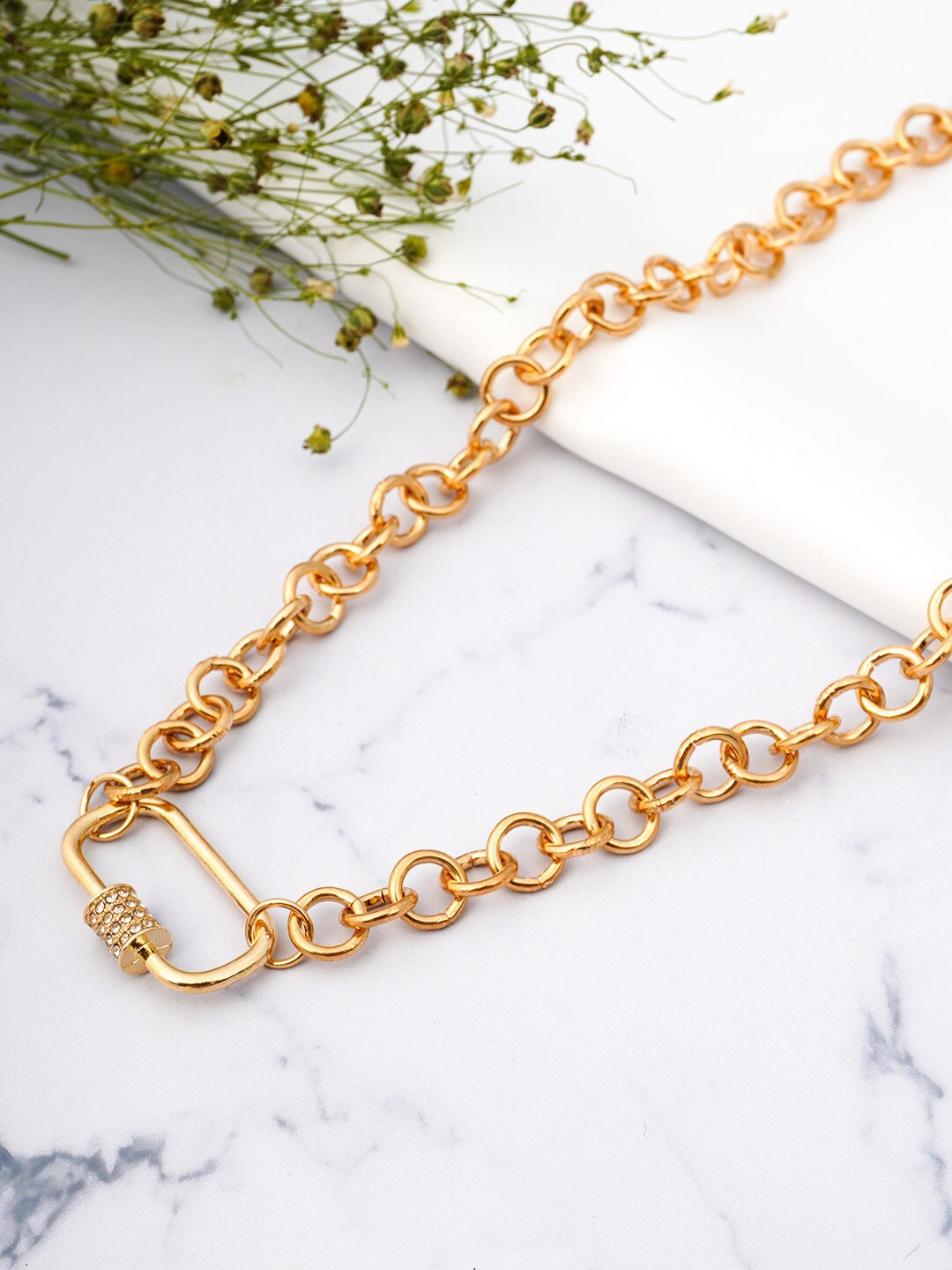 

Emmie Women Gold-Toned Link Necklace