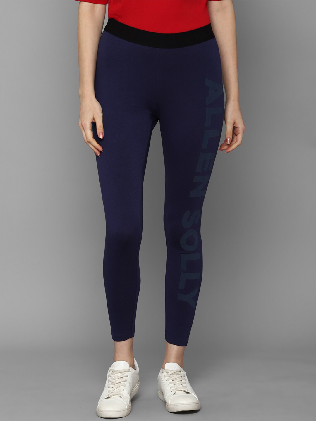 

Allen Solly Woman Women Navy Blue Printed Tights