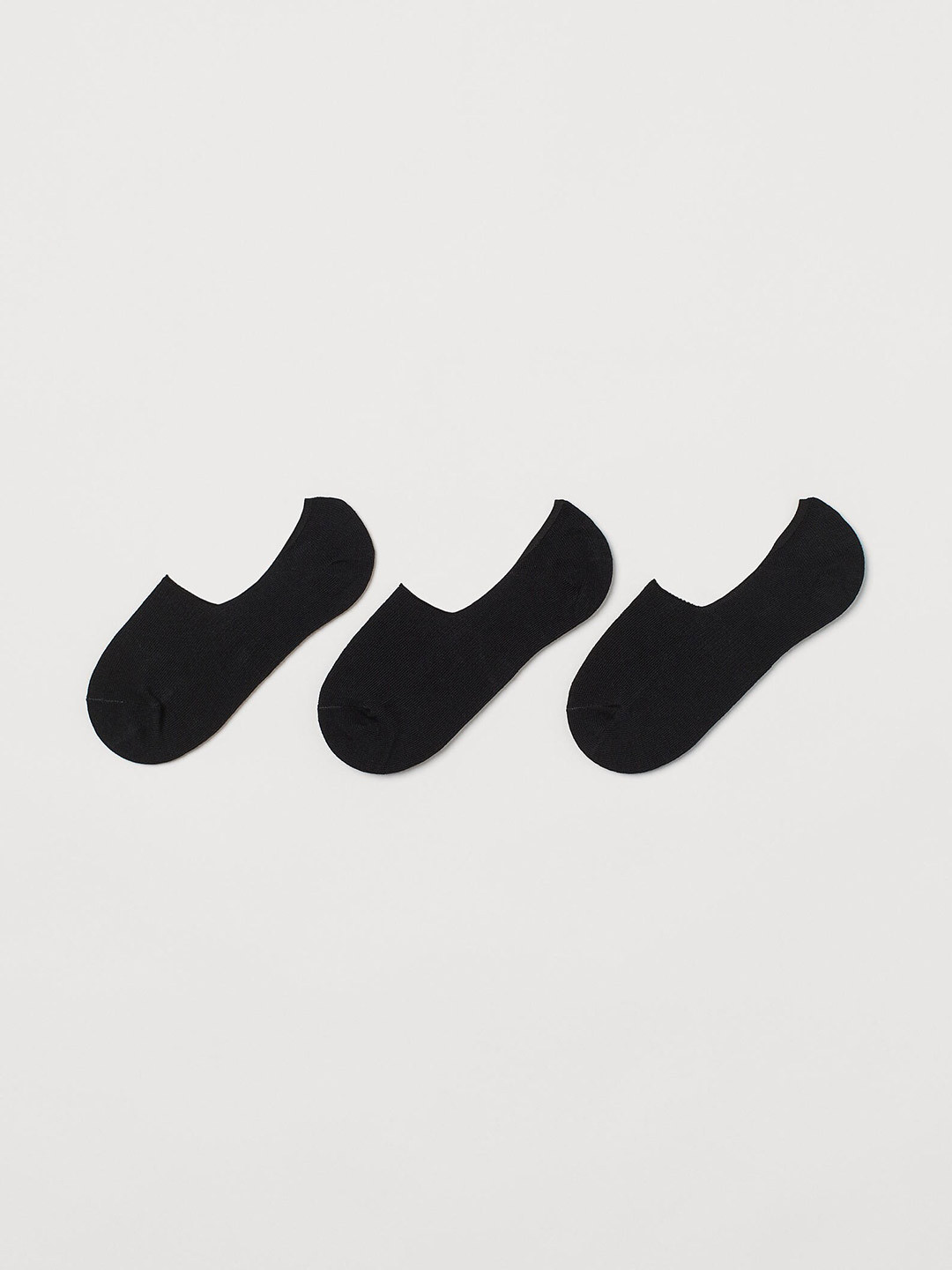

H&M Women Black 3-Pack No-Show Socks