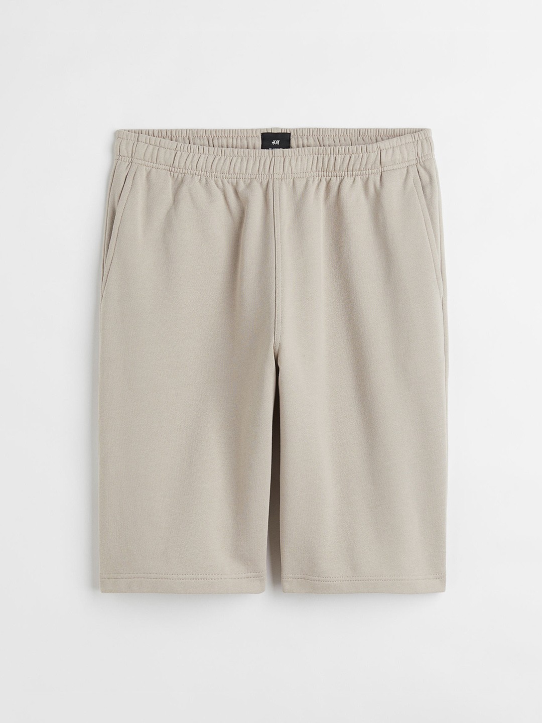 

H&M Men Beige Solid Relaxed Fit Cotton Sweatshorts