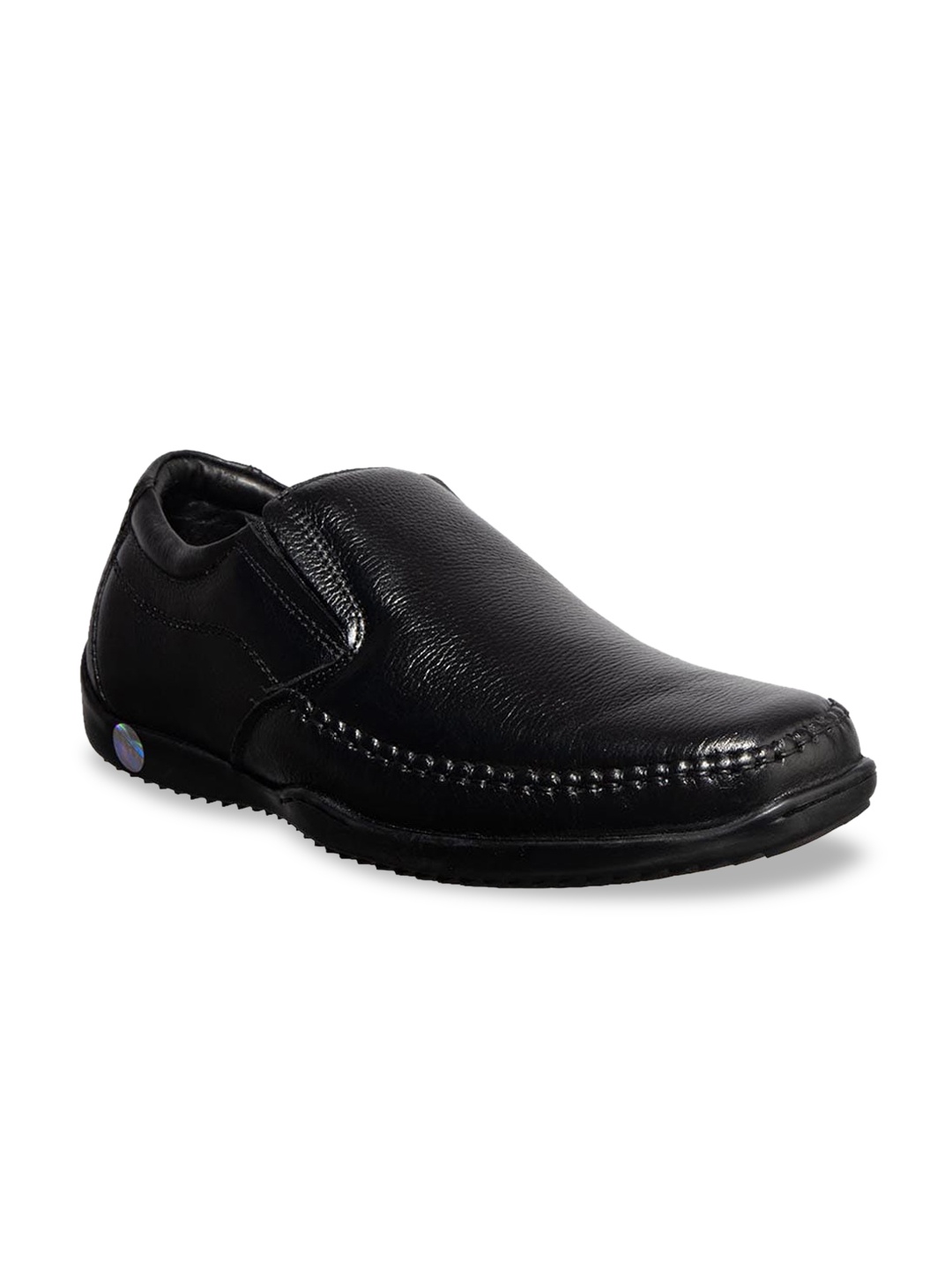 

Khadims Men Black Solid Slip On Formal Shoes