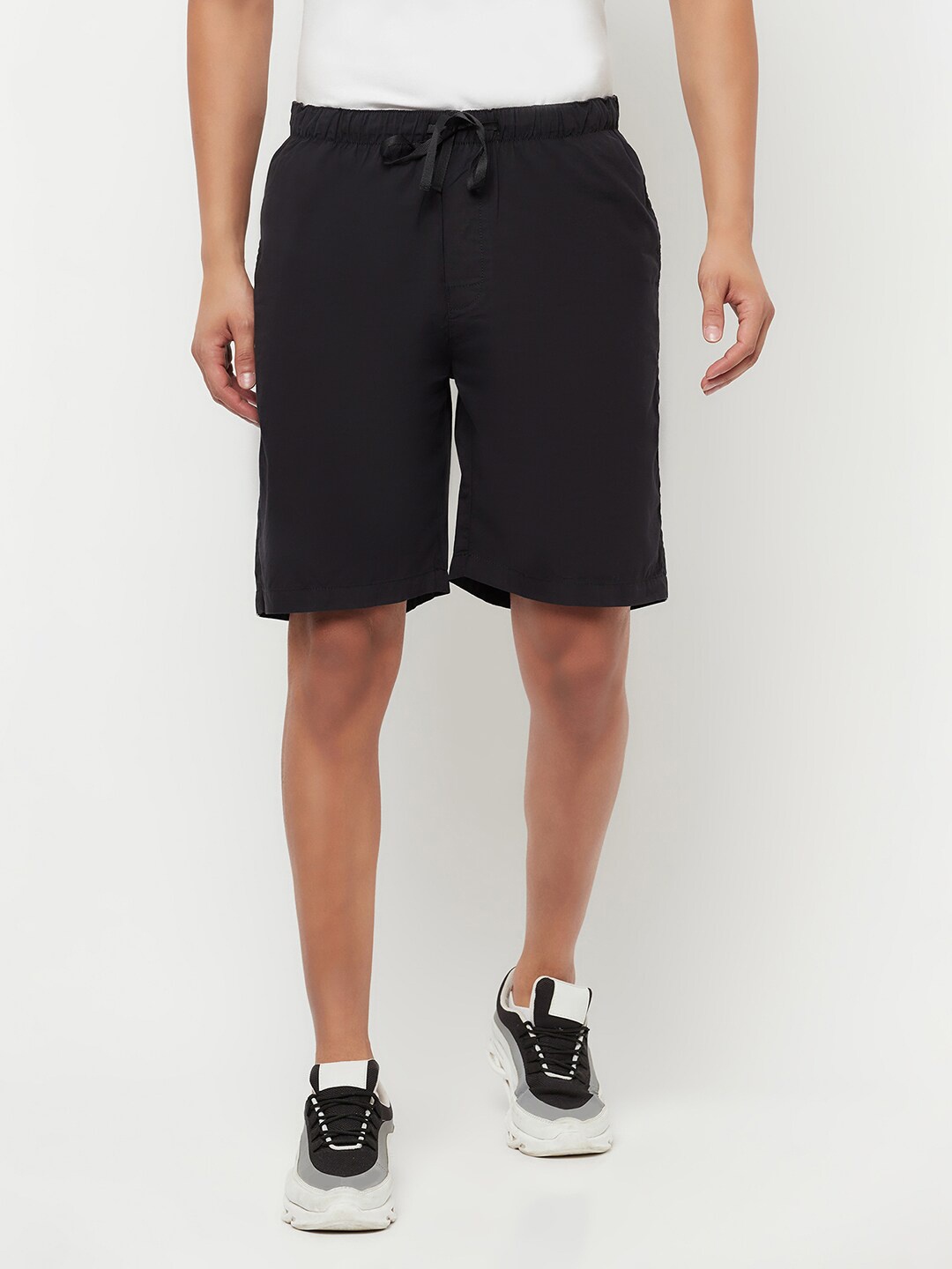

Crimsoune Club Men Black Cotton Lounge Shorts