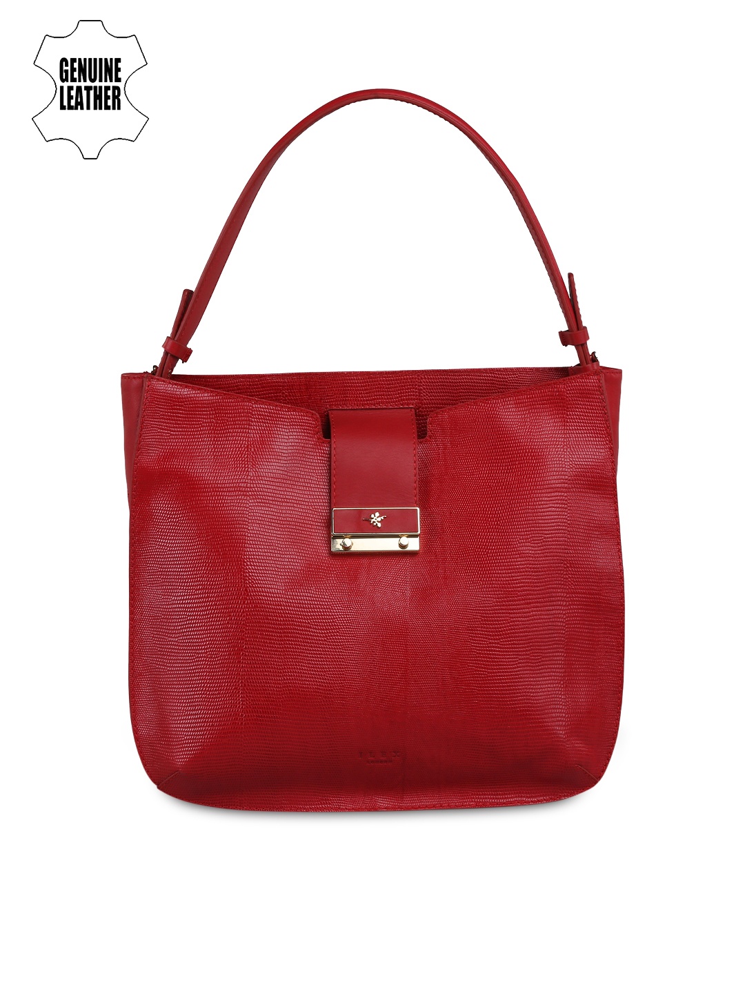 

ILEX Red Leather Shoulder Bag