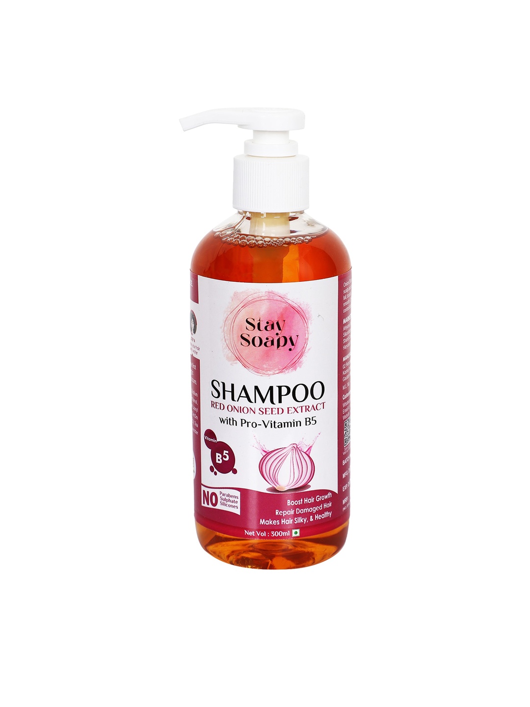 

Stay Soapy Red Onion Seed Extract Shampoo with Pro-Vitamin B5 - 300 ml
