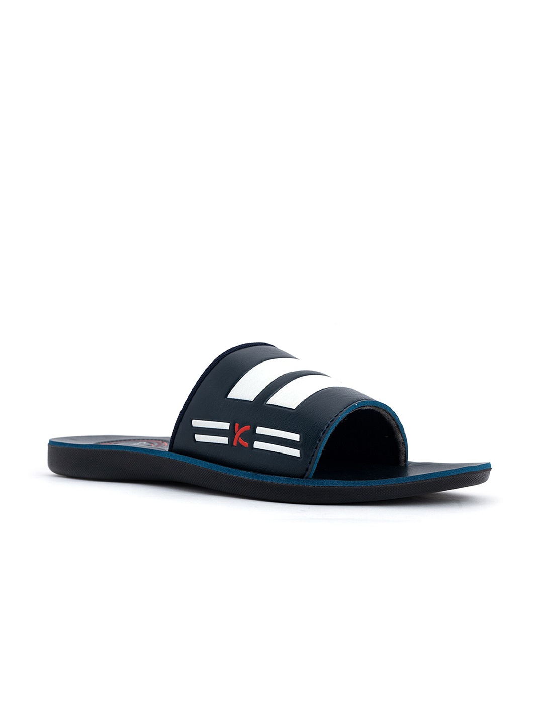 

Khadims Men Blue & White Comfort Sandals