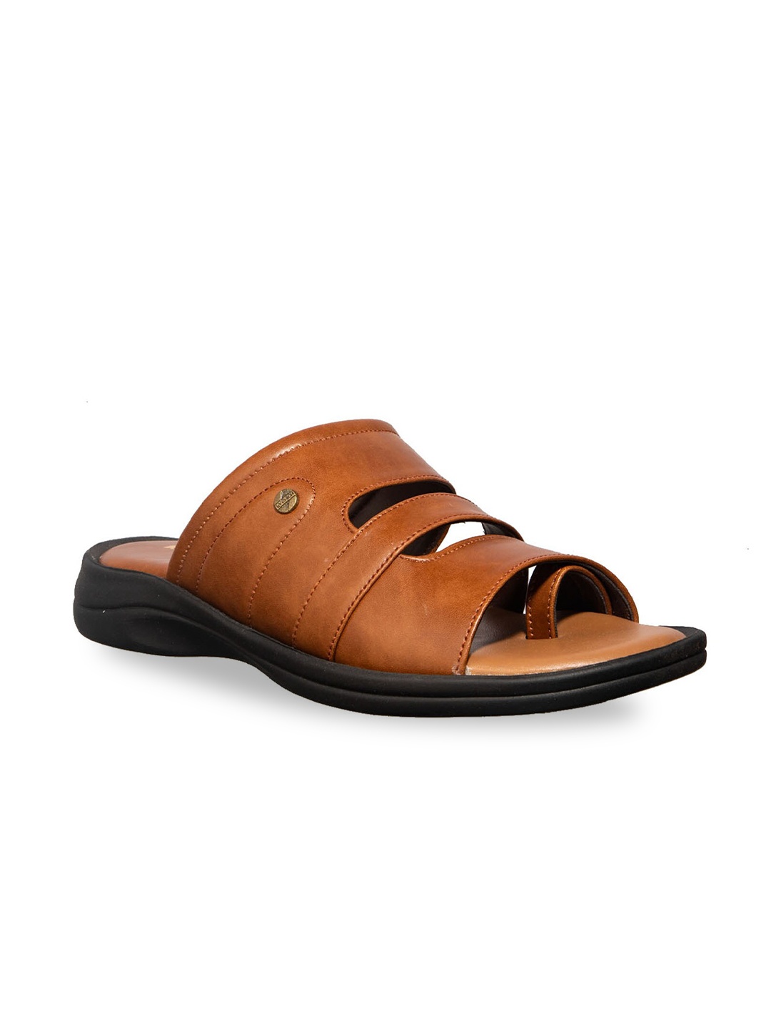 

Khadims Men Brown Comfort Sandals