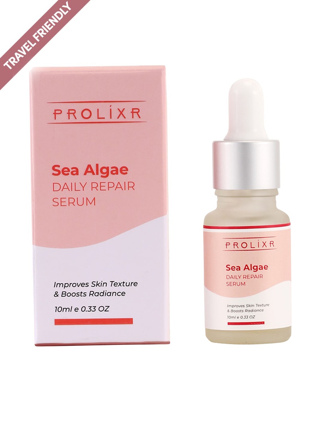 

PROLIXR Sea Algae Daily Repair Mini Serum to Improves Skin Texture - 10 ml, Pink