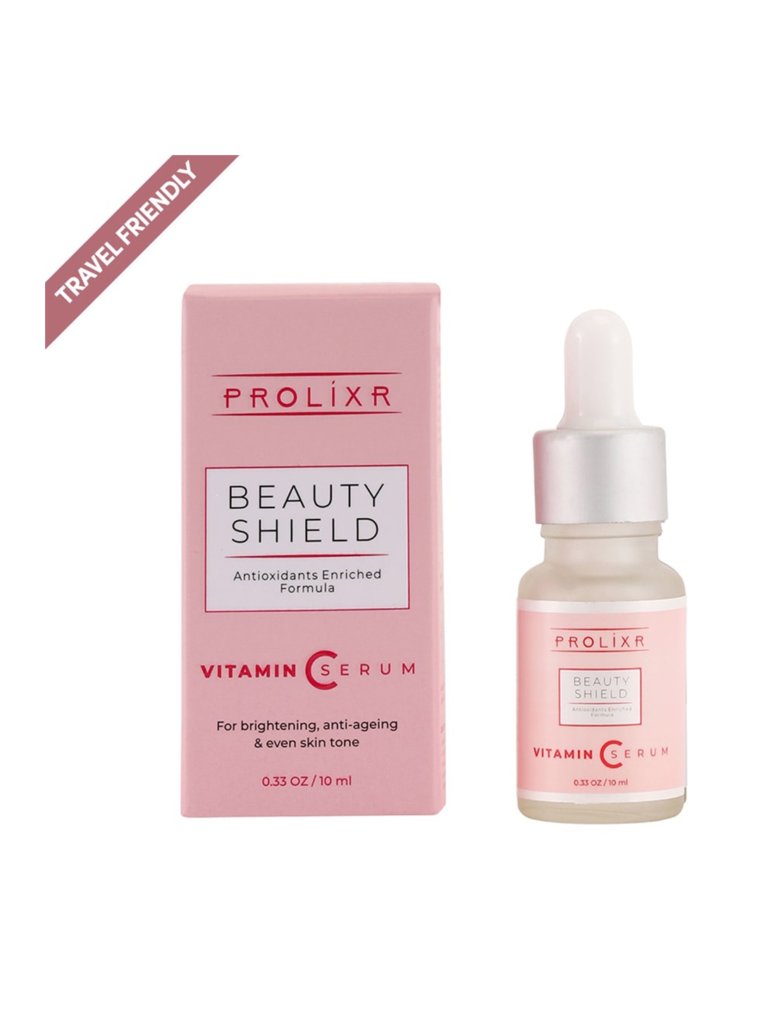 

PROLIXR Beauty Shield Vitamin C Mini Serum to Promote Even Skin Tone - 10 ml, Pink