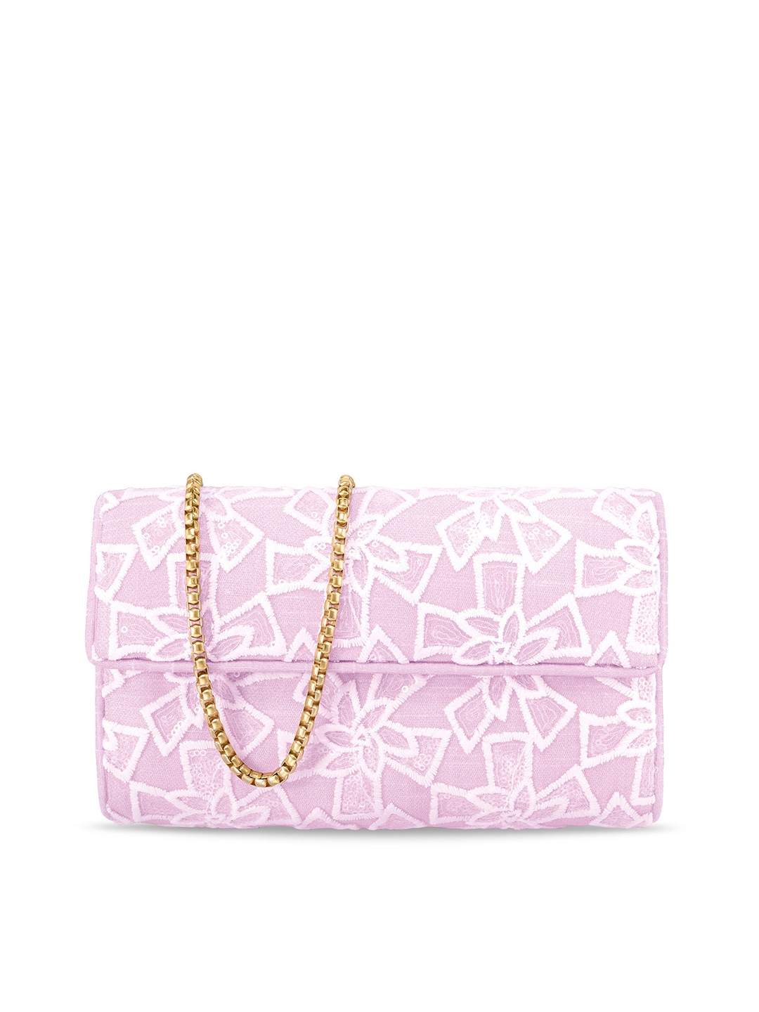 

Peora Women Pink Embroidered Clutches