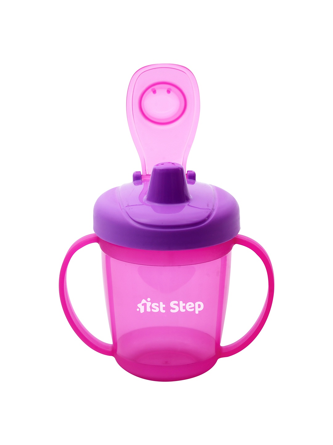 

1st Step Infants Kids Pink & Purple Solid Hard Spout Sipper