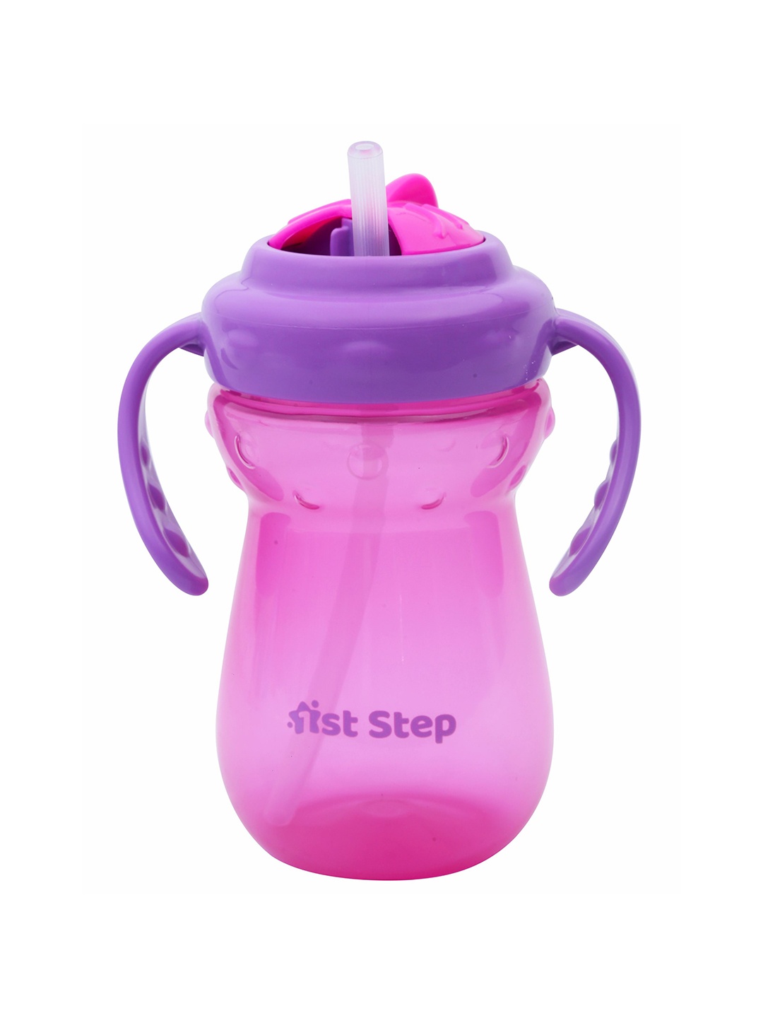 

1st Step Infant Pink & Transparent Straw Sipper Cup