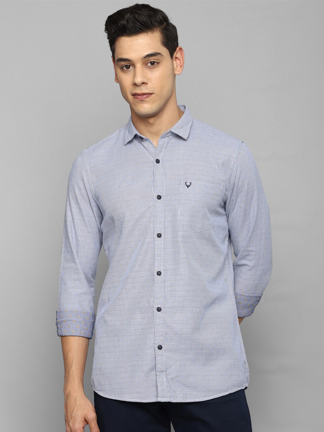 

Allen Solly Sport Men Blue Casual Cotton Shirt