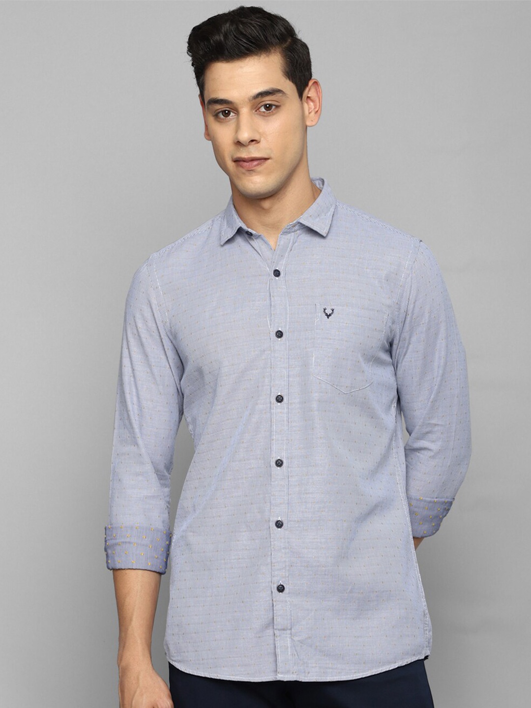 

Allen Solly Sport Men Blue Casual Cotton Shirt