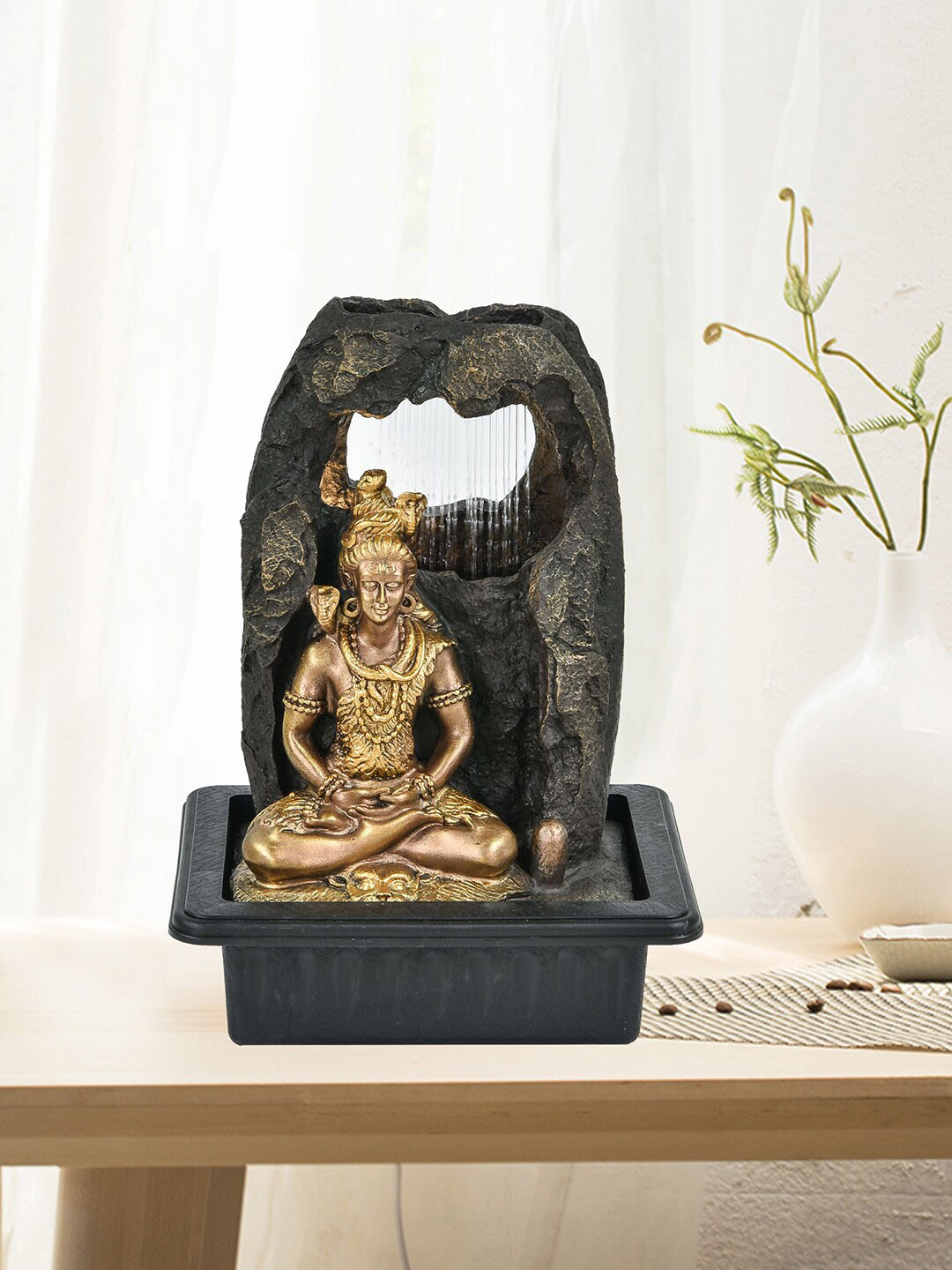 

HomeTown Gold Toned Impression Polyresin Ornate Shiva Fountain