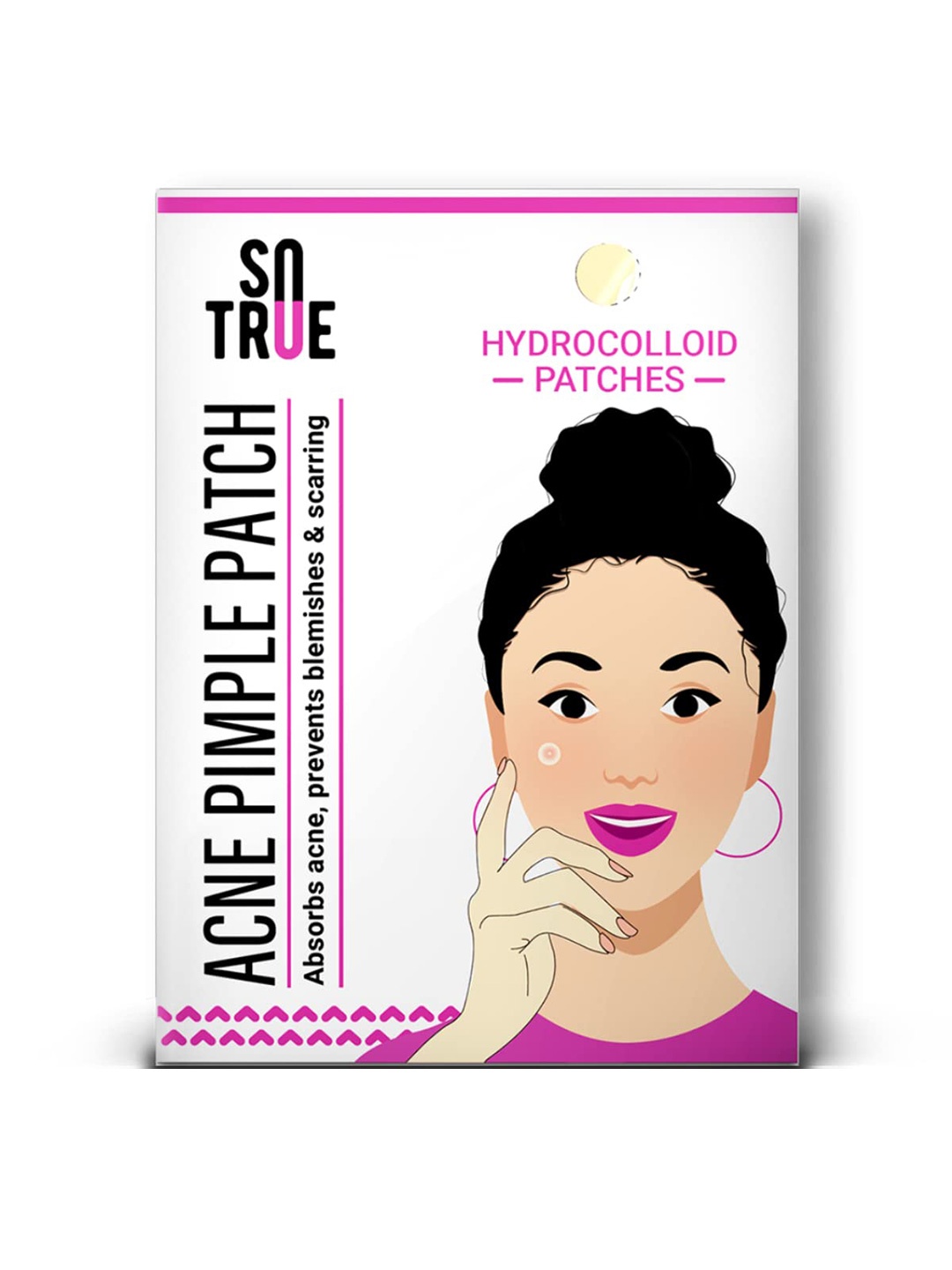 

SOTRUE Acne Pimple Patch For Active Surface Acne 36 Hydrocolloid Waterproof Patches, White