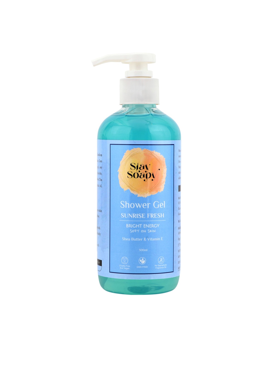 

Stay Soapy Bright Energy Sunrise Fresh Shower Gel with Shea Butter & Vitamin E - 300 ml, Blue