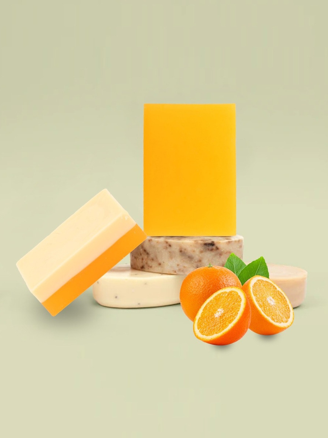 

Stay Soapy Set of 2 Premium Orange Bathing Soap with Pure Essential Oil - 120 g Each