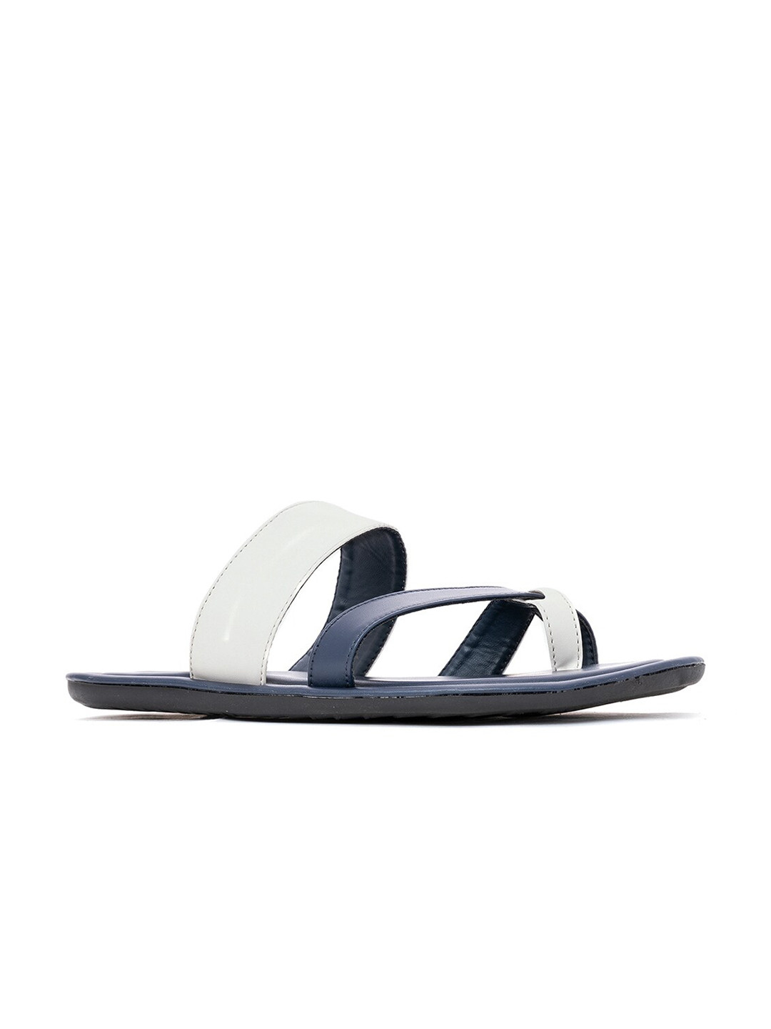 

Khadims Men Blue & White Comfort Sandals