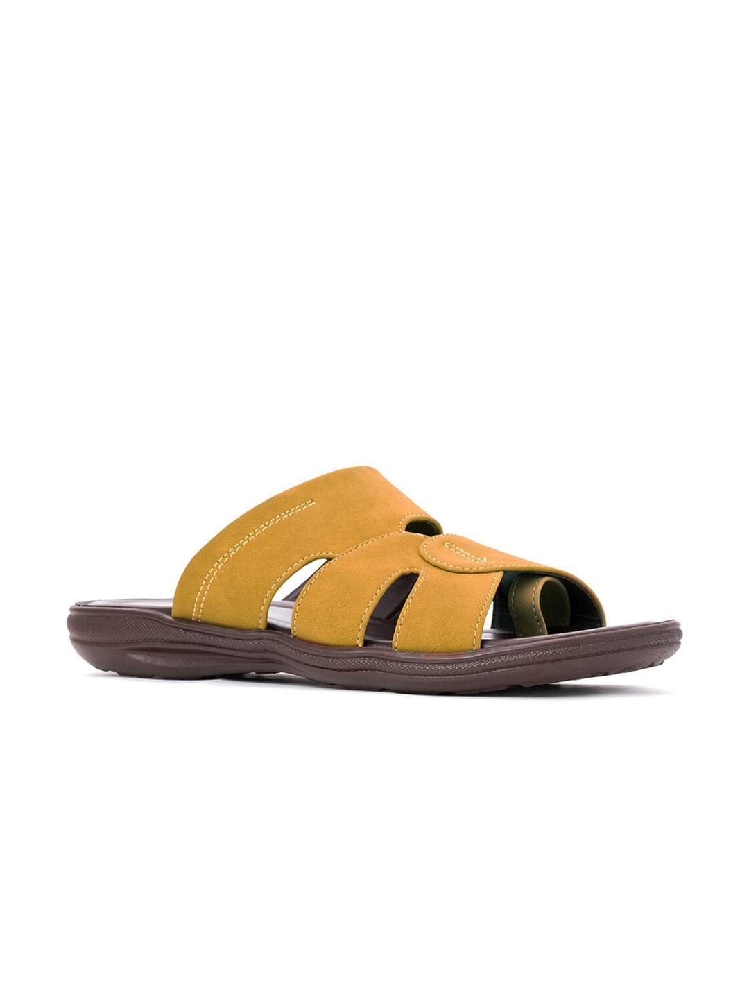 

Khadims Men Tan & Brown Comfort Sandals