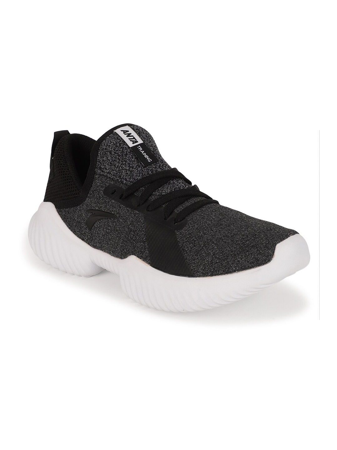 

Anta Women Black Mesh Training or Gym Non-Marking Shoes