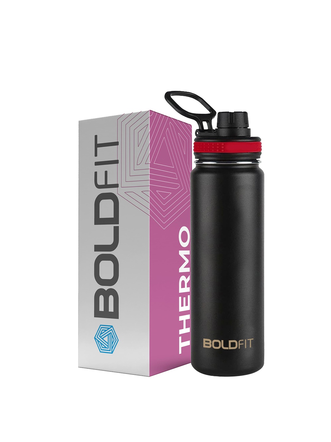 

BOLDFIT Black Solid Double Walled Flask-800 ML