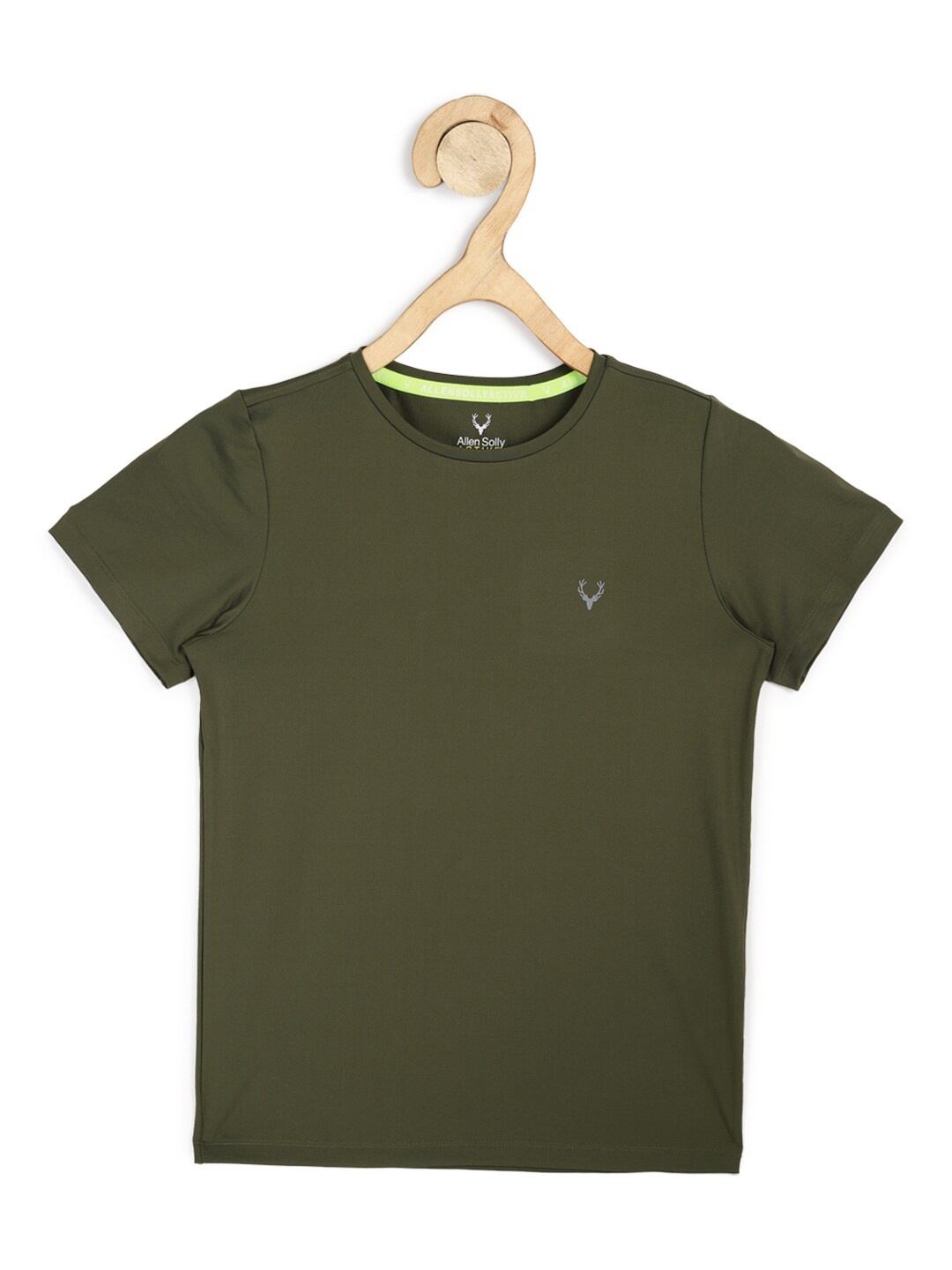 

Allen Solly Junior Boys Olive Green T-shirt