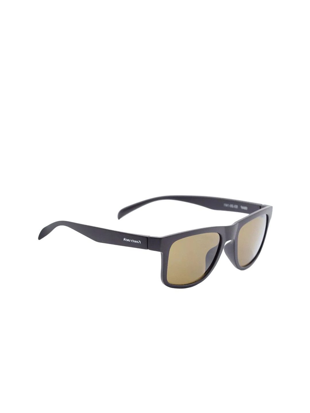 

Fastrack Unisex Brown Lens & Black Square Sunglasses with UV Protected Lens P424BR2