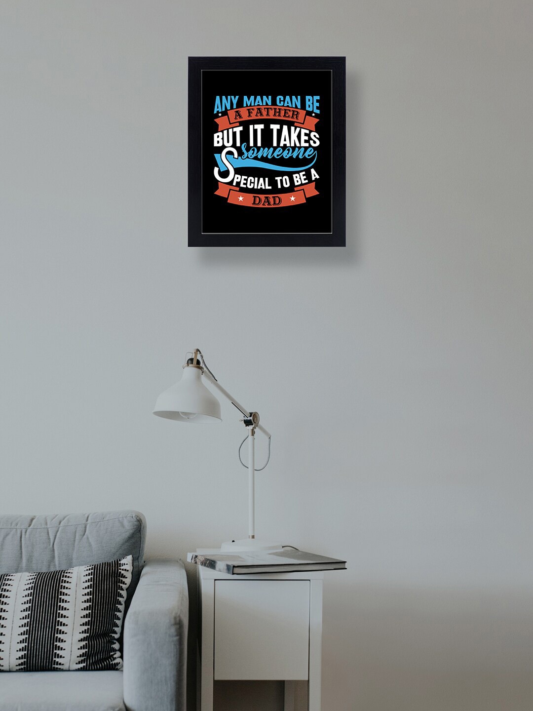 

Golden Peacock Black Father's Day Special Wall Hanging Photo Frame