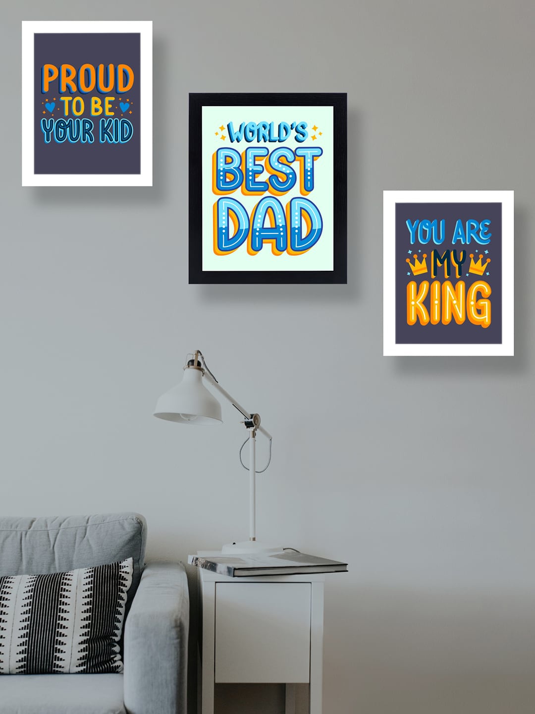 

Golden Peacock Set Of 3 Multi-Colored Best Dad Gift Set