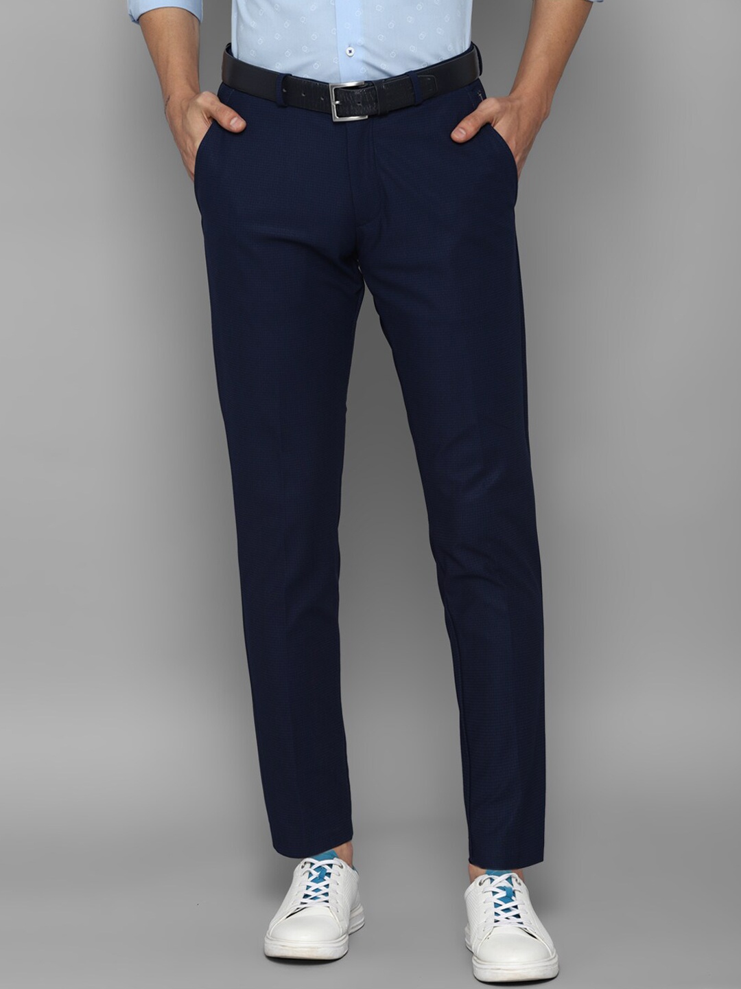 

Louis Philippe Sport Men Navy Blue Slim Fit Trousers