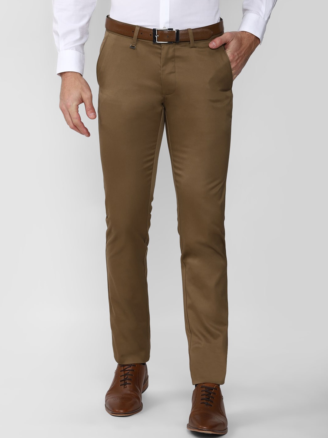 

Van Heusen Men Brown Slim Fit Trousers