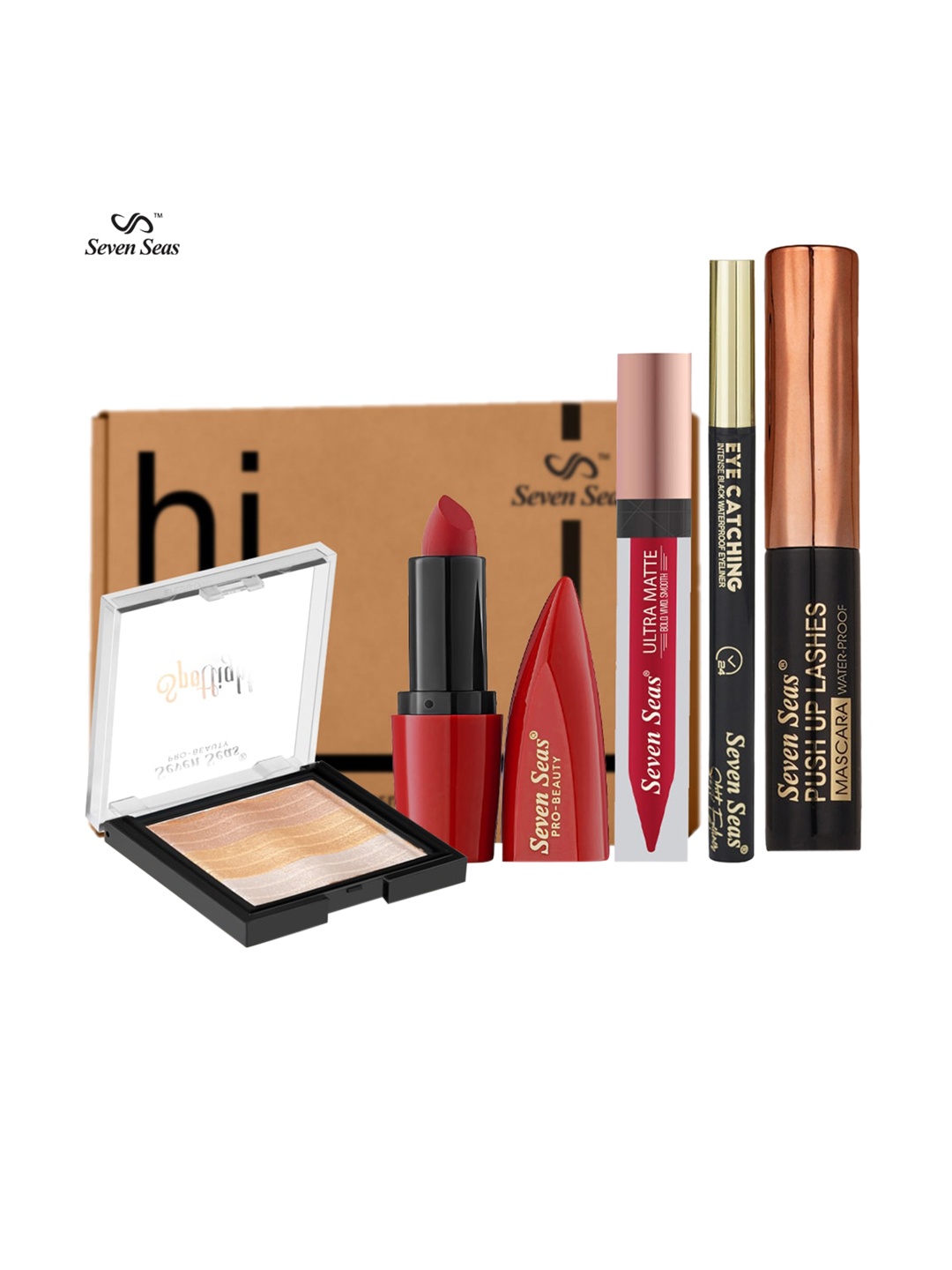 

Seven Seas Eye Lips Beauty Enhance Makeup Kit, Black