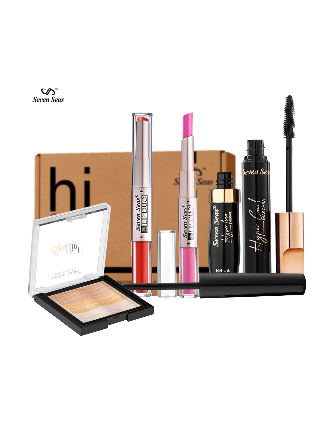 

Seven Seas Eye Lips Beauty Enhance Makeup Kit, Black