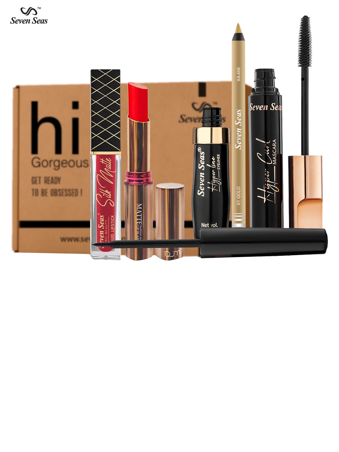 

Seven Seas Eye Lips Beauty Enhance Makeup Kit 22.15ml, Black